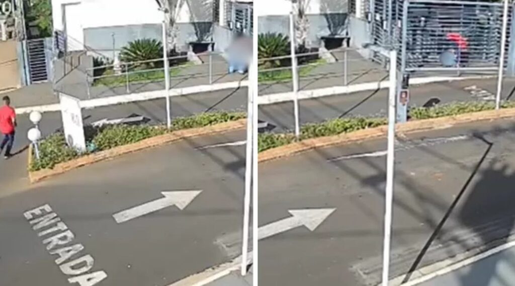 mulher-e-espancada-por-ex-quando-fugia-para-dentro-de-condominio;-veja