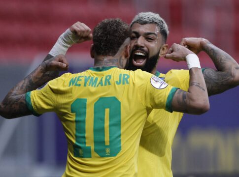 cunhados-e-campeoes:-neymar-e-gabigol-voltam-a-jogar-juntos-no-santos