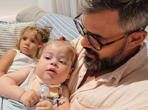 juliano-cazarre-se-emociona-ao-comentar-doenca-rara-da-filha-de-3-anos