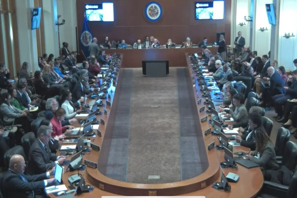 mulher-interrompe-fala-de-embaixador-dos-eua-durante-reuniao-da-oea.-veja-video