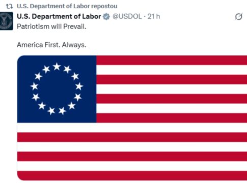 em-meio-a-tensao-diplomatica,-eua-postam-bandeira-pre-guerra-civil