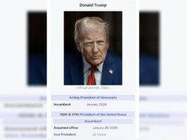 trump-divulga-imagem-em-que-aparece-como-“presidente-interino-da-venezuela”