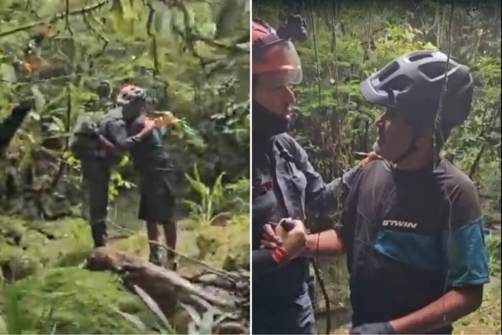 veja-momento-em-que-ciclistas-perdidos-sao-resgatados-por-bombeiros.-video