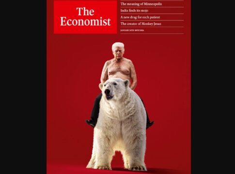the-economist-publica-capa-com-trump-sem-camisa-montado-em-urso-polar