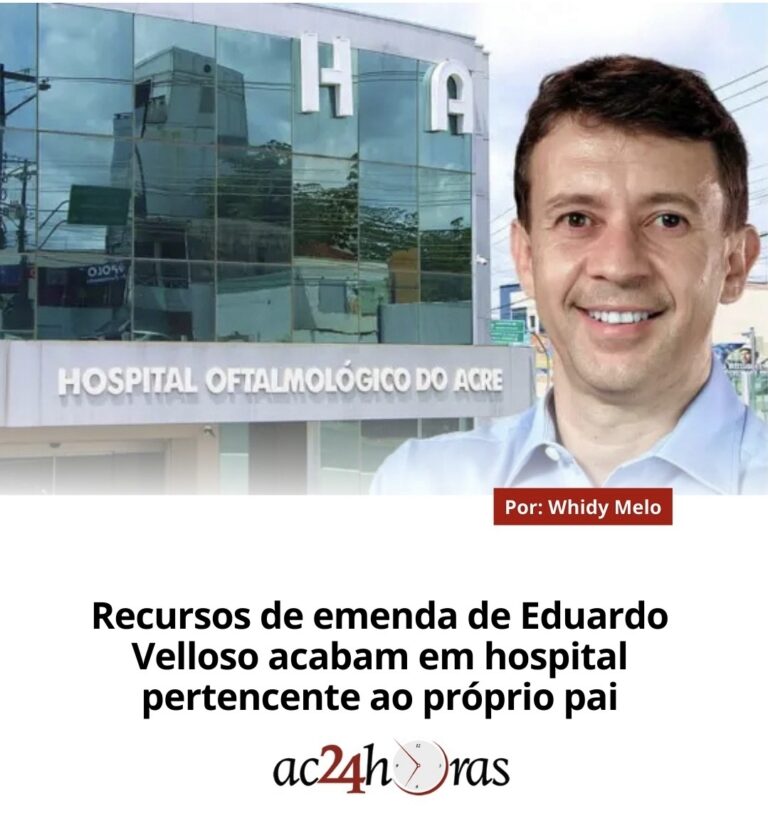 Recursos de emenda de Eduardo Velloso acabam em hospital pertencente ao próprio pai