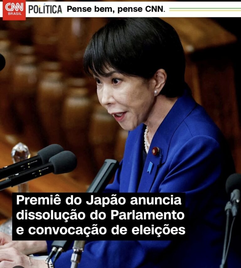 Premiê do Japão anuncia dissolução do Parlamento e eleições antecipadas