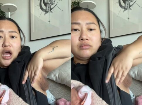 apos-dar-a-luz,-mulher-desenvolve-terceiro-seio-em-lugar-inesperado.-veja-video