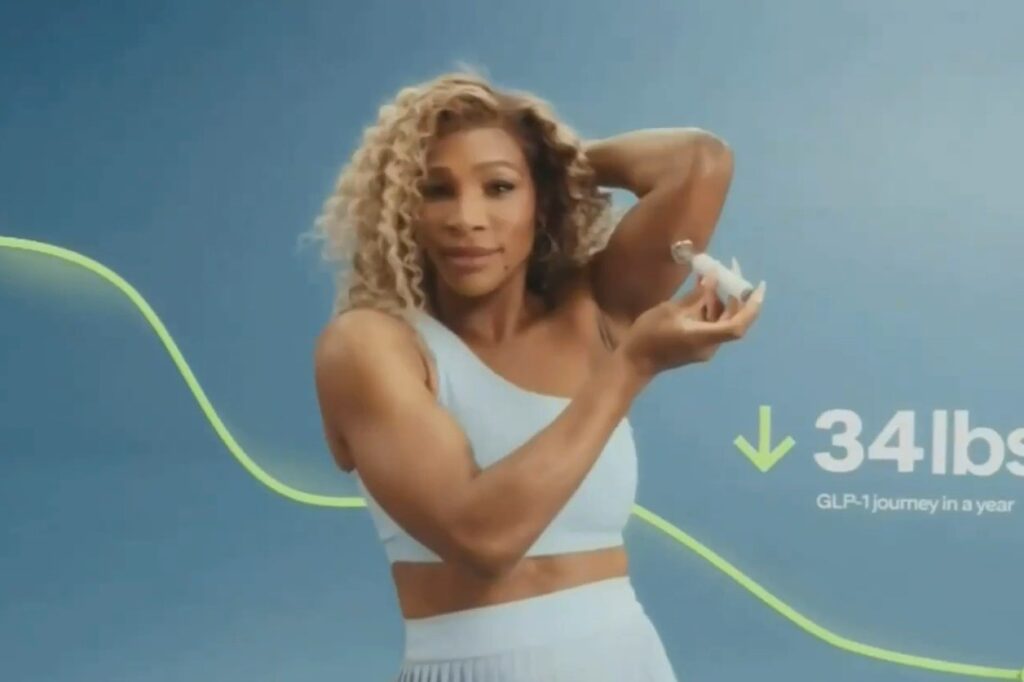super-bowl:-serena-williams-causa-polemica-com-caneta-emagrecedora.-veja-video