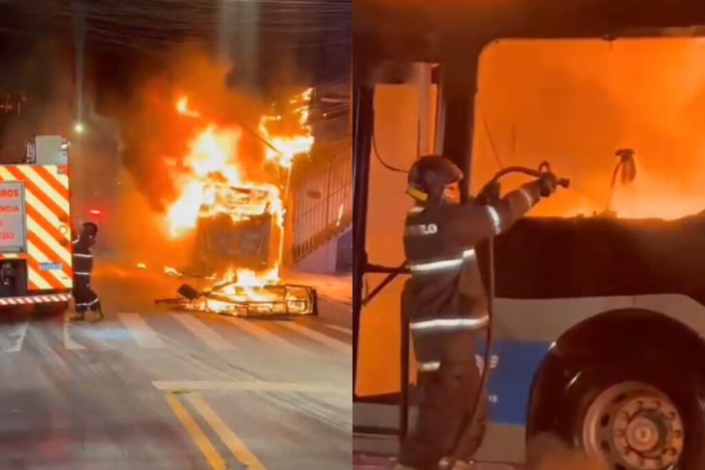 mais-2-onibus-sao-incendiados-em-nova-noite-de-ataques-na-zona-sul.-veja-video