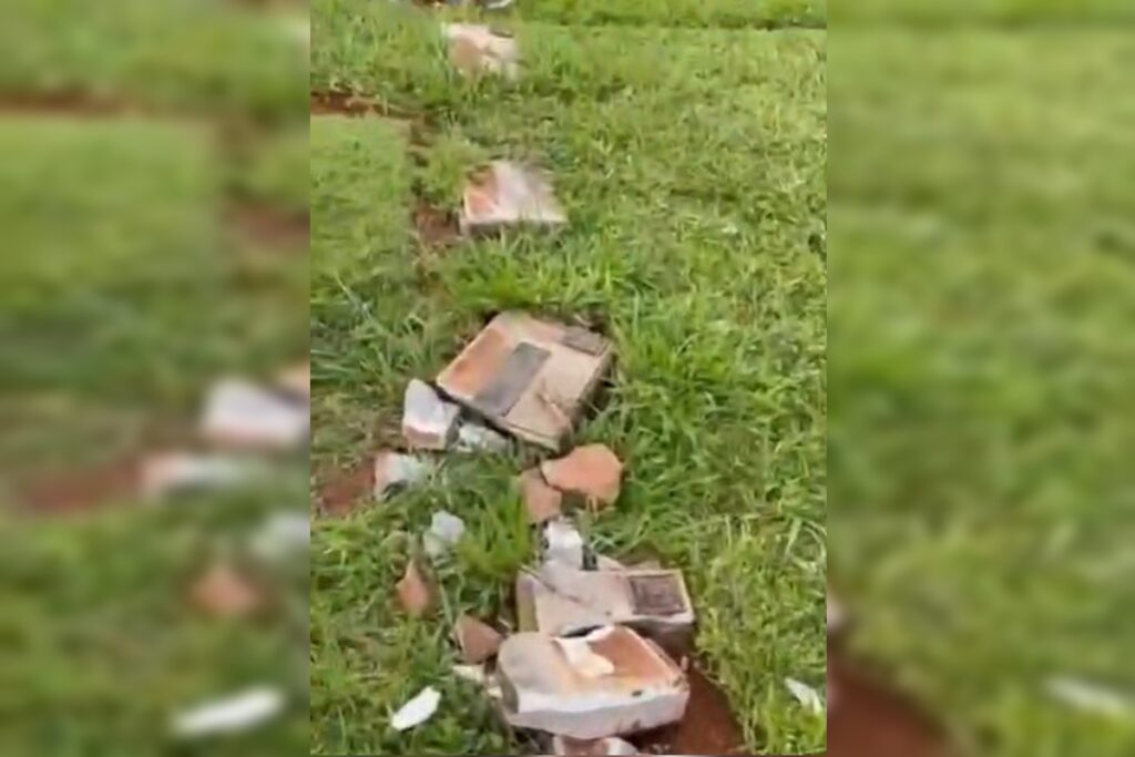 lapides-sao-quebradas-no-cemiterio-campo-da-esperanca,-na-asa-sul.-veja-video