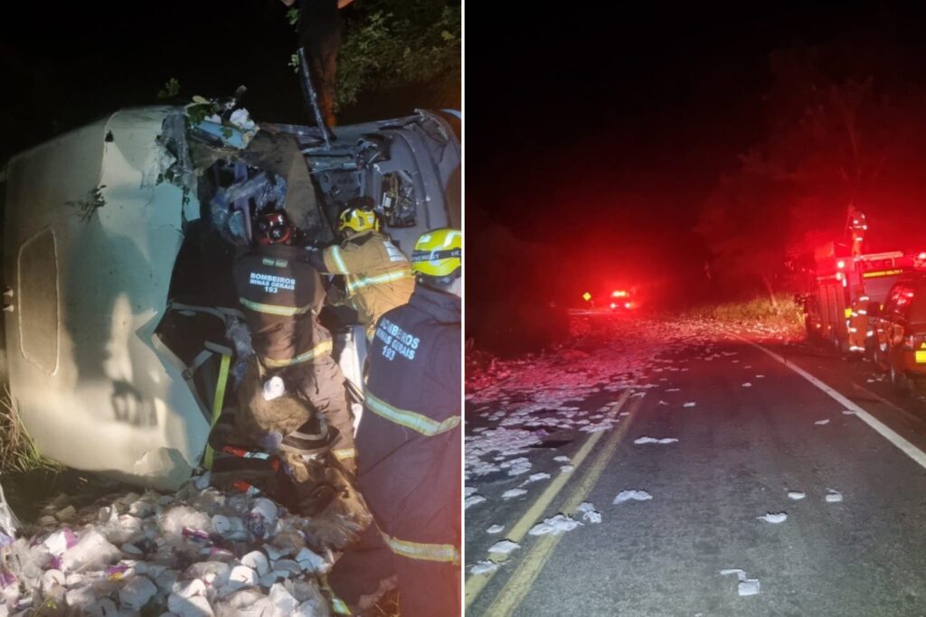 motorista-morre-apos-onibus-com-universitarios-bater-em-carreta-em-mg