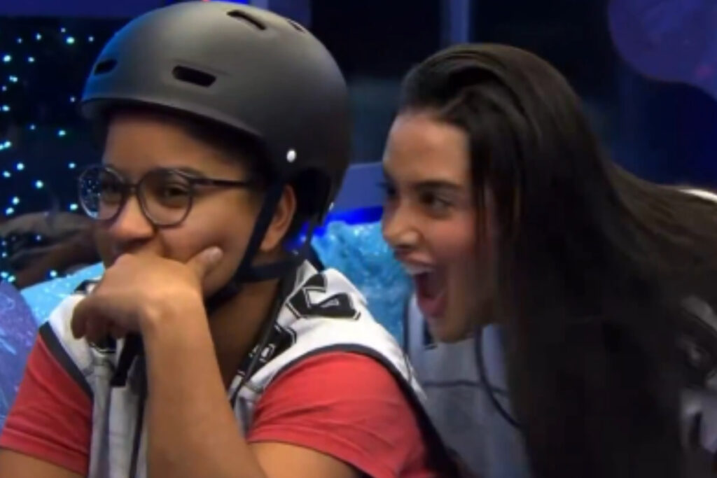 bbb26:-apos-empurra-empurra,-jordana-grita-no-ouvido-de-milena