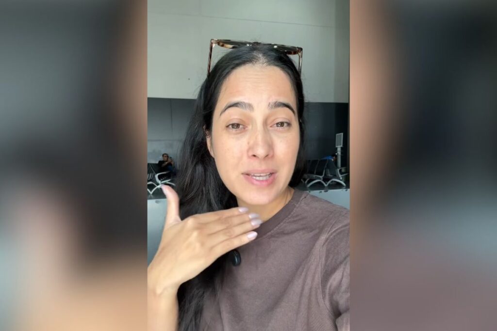 “desesperador”:-influencer-relata-tensao-em-aviao-apos-motor-explodir