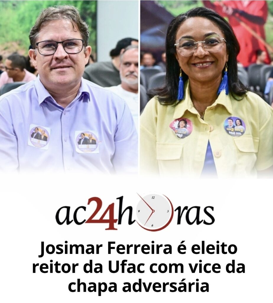 Josimar Ferreira é eleito reitor da Ufac com vice da chapa adversária, Almecina Balbino