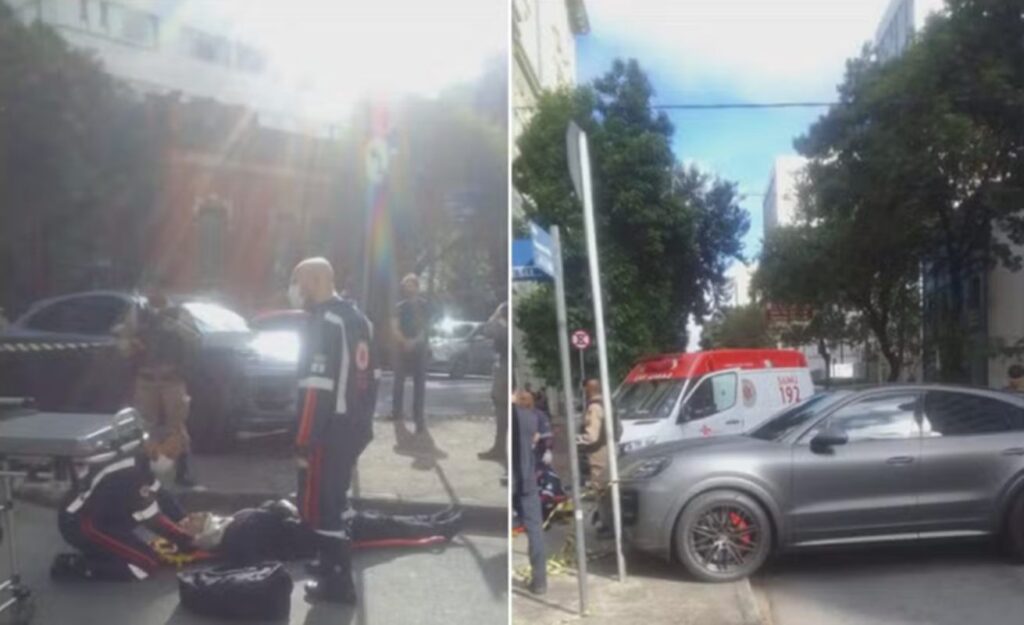 medico-em-porsche-faz-“barbeiragem”-e-derruba-entregador-de-app-em-moto.-veja-video