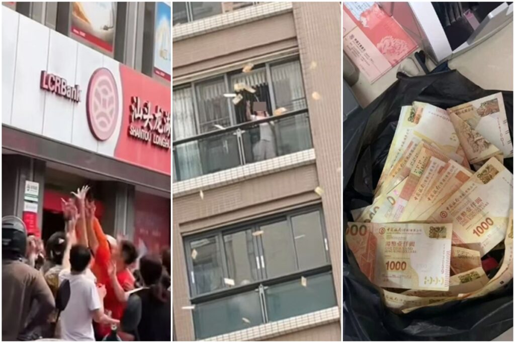 chuva-de-dinheiro:-em-surto,-mulher-joga-fortuna-pela-janela-na-china.-veja-video