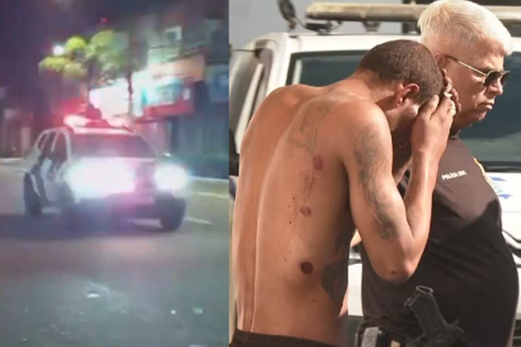 homem-fica-agarrado-ao-teto-de-viatura-por-800m-e-ataca-pms