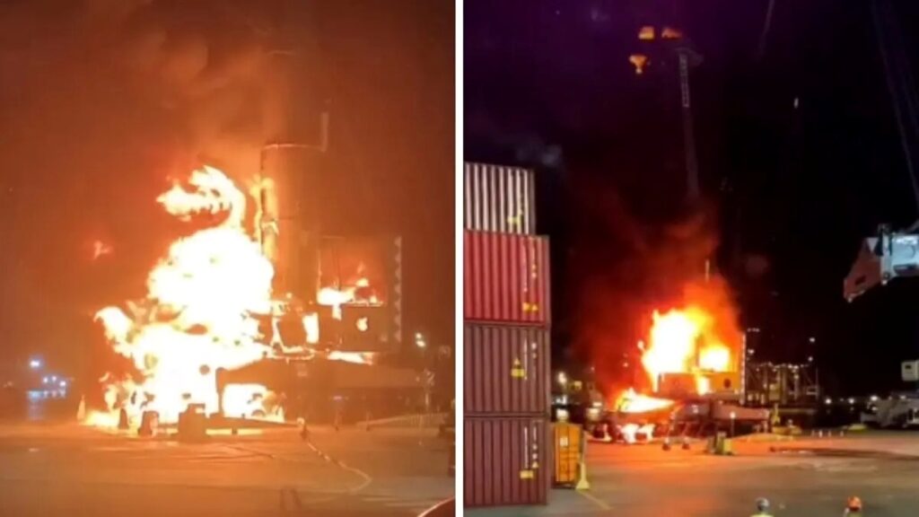 imagens-impressionantes-mostram-incendio-que-destruiu-guindaste-em-sc