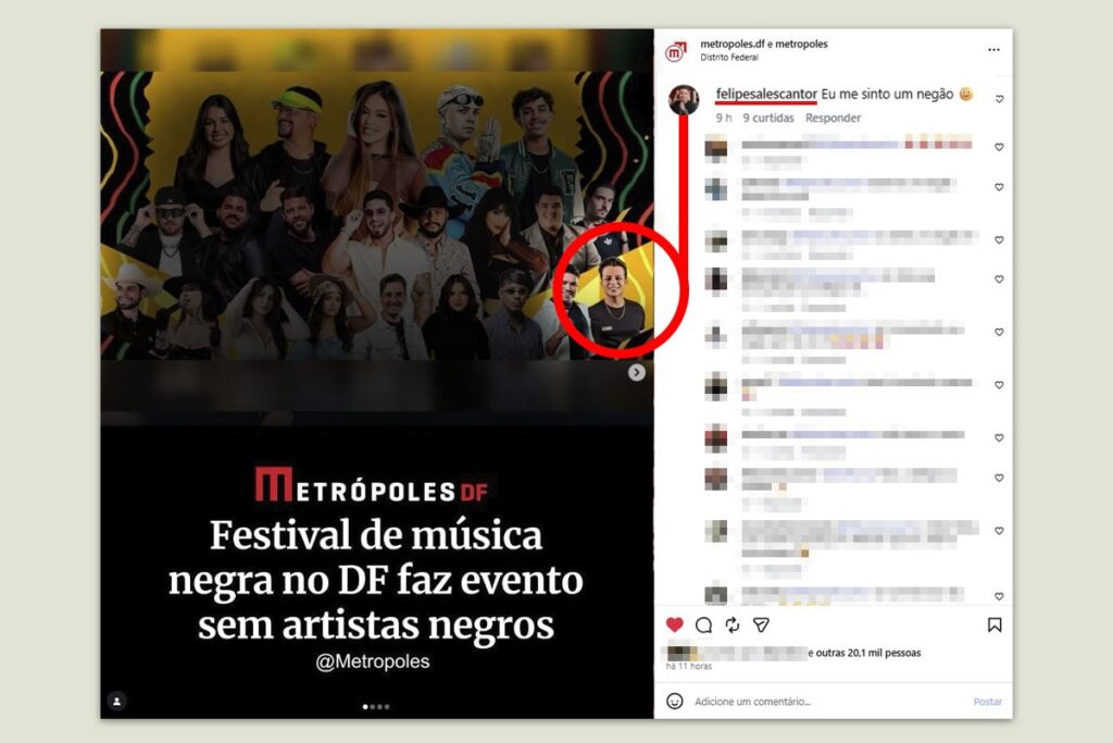 cantor-que-se-apresentou-em-festival-de-musica-negra-debocha:-“me-sinto-negao”