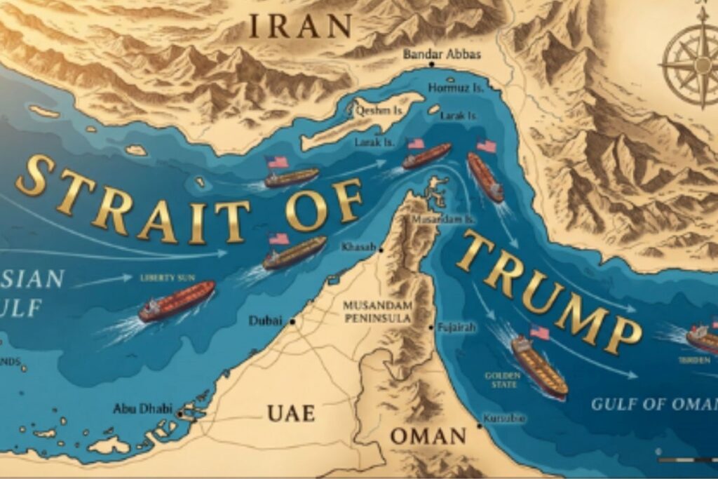 trump-publica-imagem-que-renomeia-ormuz-como-“estreito-de-trump”