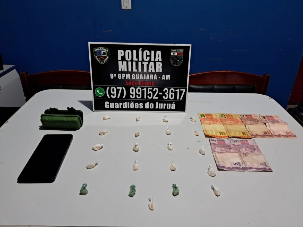 Polícia Militar prende homem suspeito por tráfico de drogas em Guajará , no bairro Mutirão do Engenho