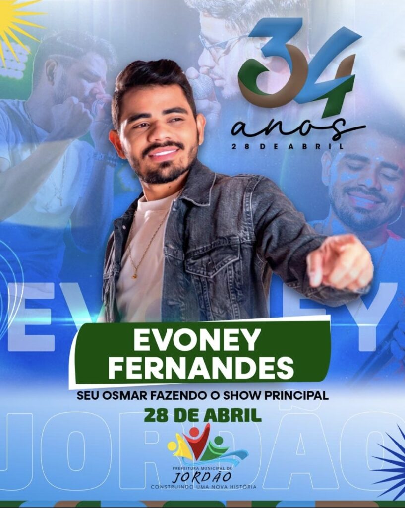 Prefeito Naudo Ribeiro anuncia R$ 1 milhão para melhorias de ramais em convênio com Deracre, e show do Evoney Fernandes no aniversário de Jordão