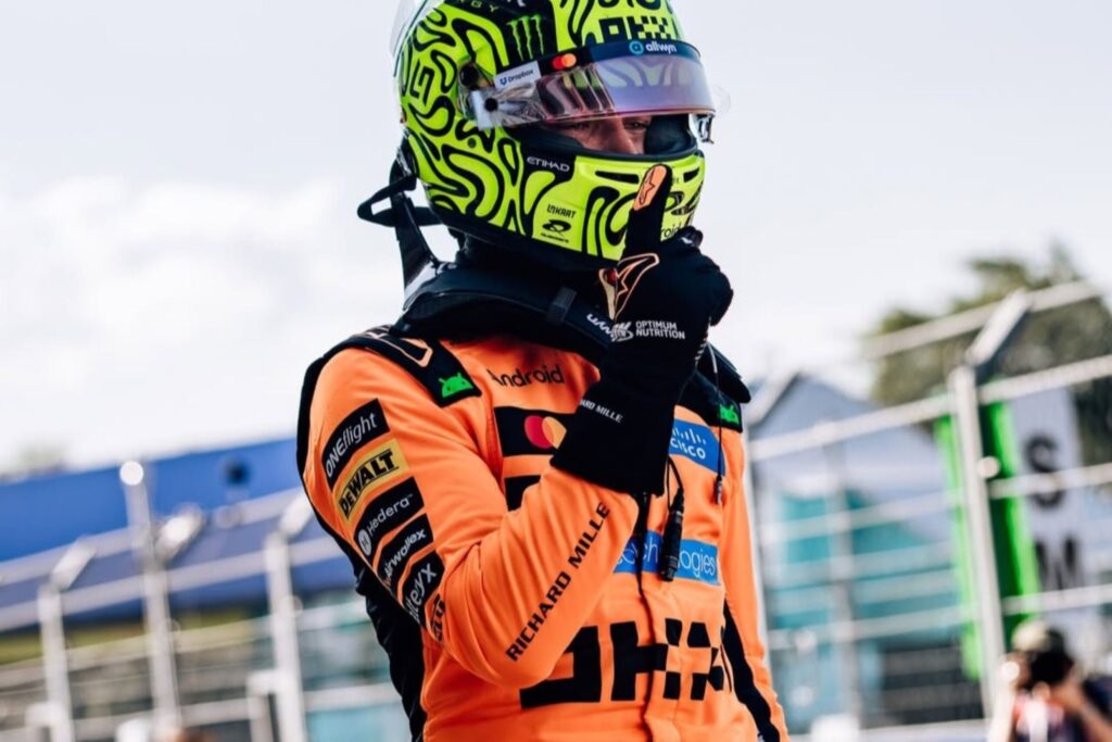 formula-1:-norris-confirma-favoritismo-e-vence-sprint-no-gp-de-miami