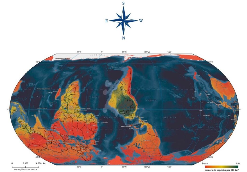 ibge-lanca-mapa-mundi-com-brasil-no-centro-e-foco-na-biodiversidade