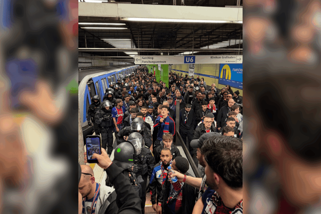 champions-league:-torcedores-do-psg-causam-tumulto-no-metro-de-munique