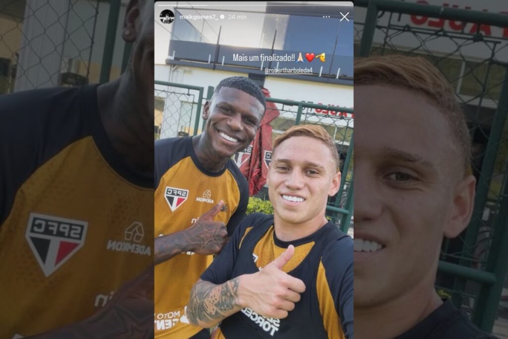 jogador-posta-foto-com-arboleda-no-ct-do-sao-paulo-apos-sumico