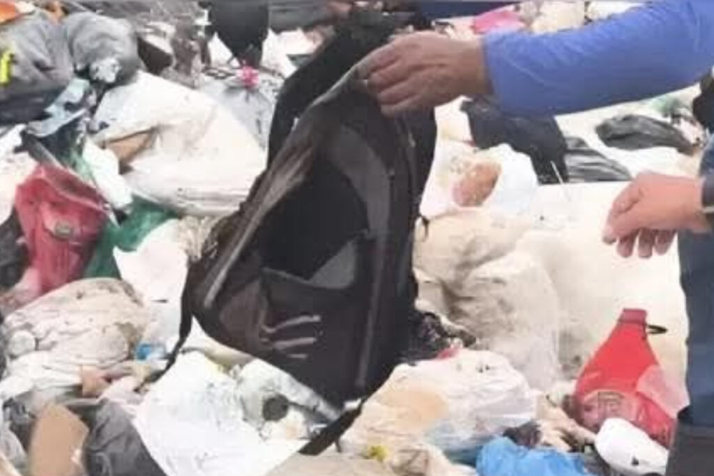 mulher-e-indiciada-por-colocar-filho-em-mochila-e-abandona-lo-no-lixo