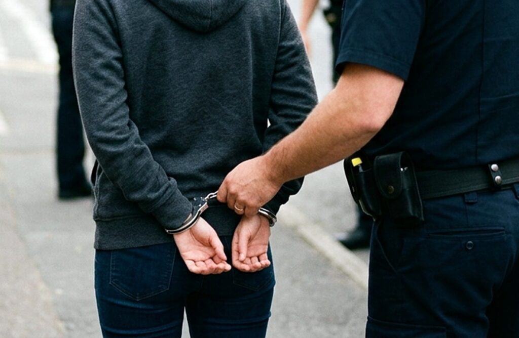 mulher-e-presa-apos-causar-tumulto,-ferir-policial-e-quebrar-viatura