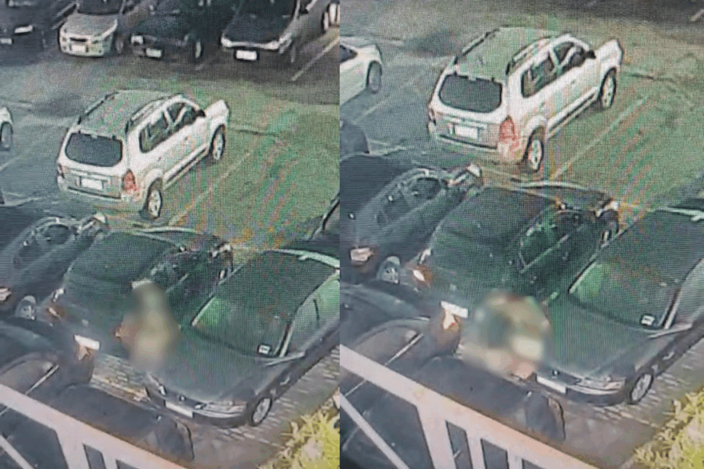 camera-flagra-homem-agredindo-a-namorada-em-estacionamento-de-predio.-veja-video