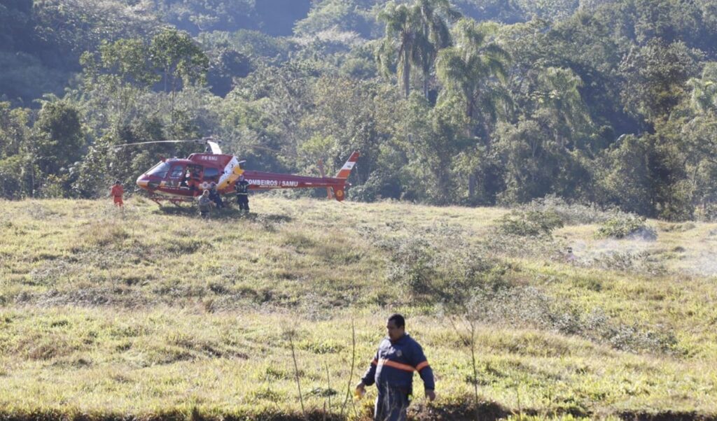 morre-piloto-de-helicoptero-que-caiu-em-santa-catarina