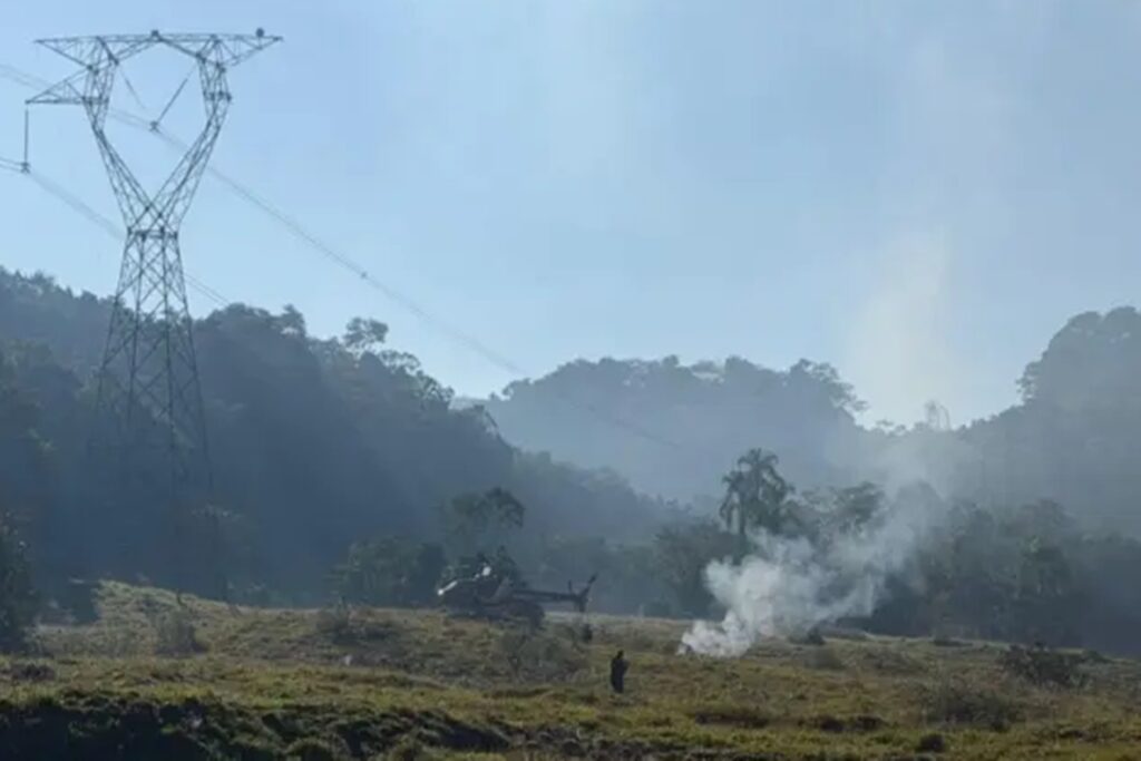 queda-de-helicoptero-em-santa-catarina-mobiliza-equipes-de-socorro