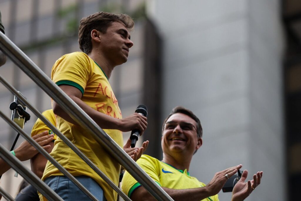 nikolas-reage-a-encontro-de-flavio-bolsonaro-com-trump-na-casa-branca