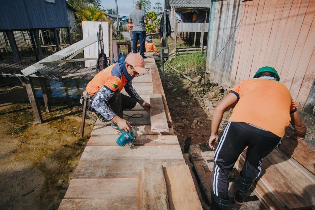 Prefeitura de Cruzeiro do Sul constrói trapiche de quase 300 metros no bairro Miritizal