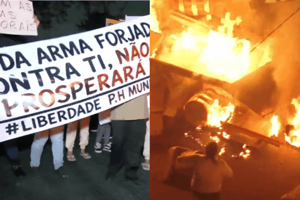moradores-queimam-pneus-em-manifestacao-pela-liberdade-de-entregador