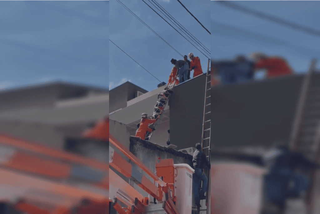 resgate-nas-alturas:-homem-e-hospitalizado-apos-levar-choque-em-laje.-veja-video