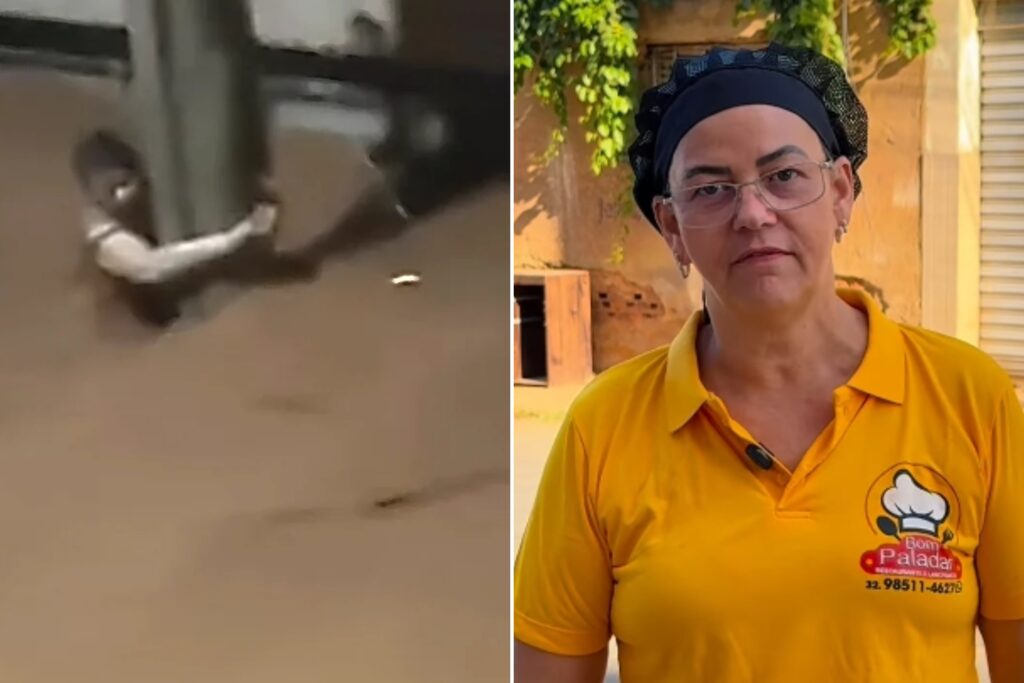 enchente-em-mg:-mulher-que-sobreviveu-agarrada-a-poste-reabre-comercio