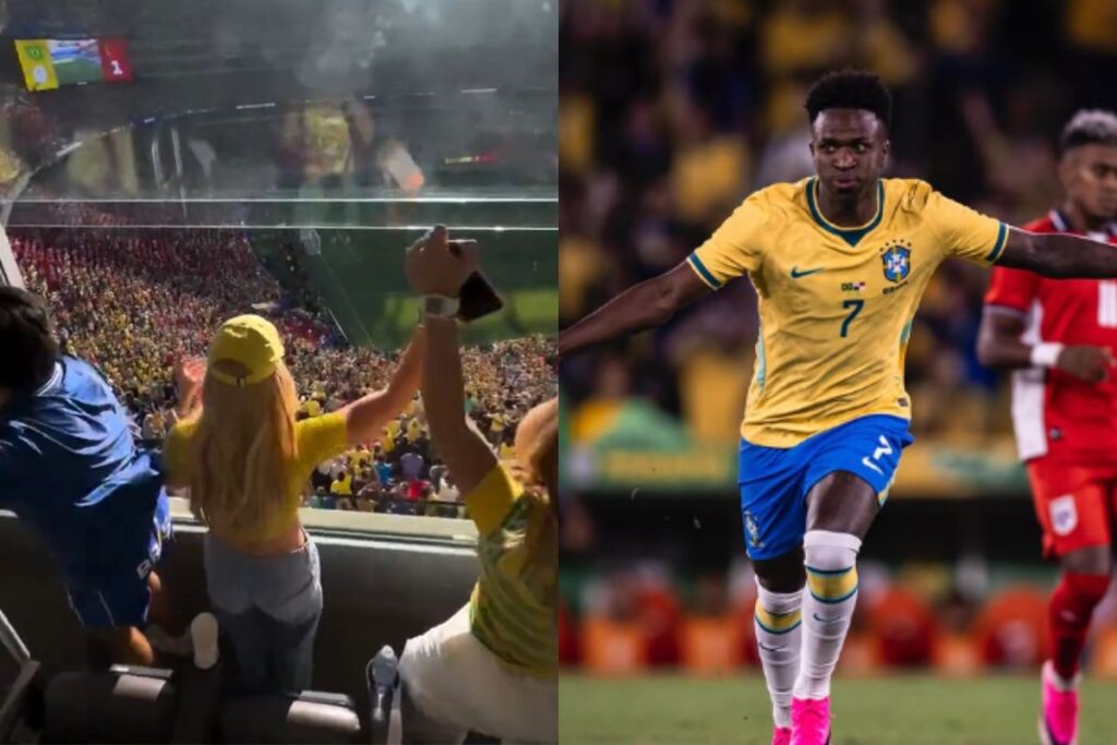 Vídeo: veja a reação de Virginia ao gol de Vini Jr. no jogo do Brasil video:-veja-a-reacao-de-virginia-ao-gol-de-vini-jr.-no-jogo-do-brasil