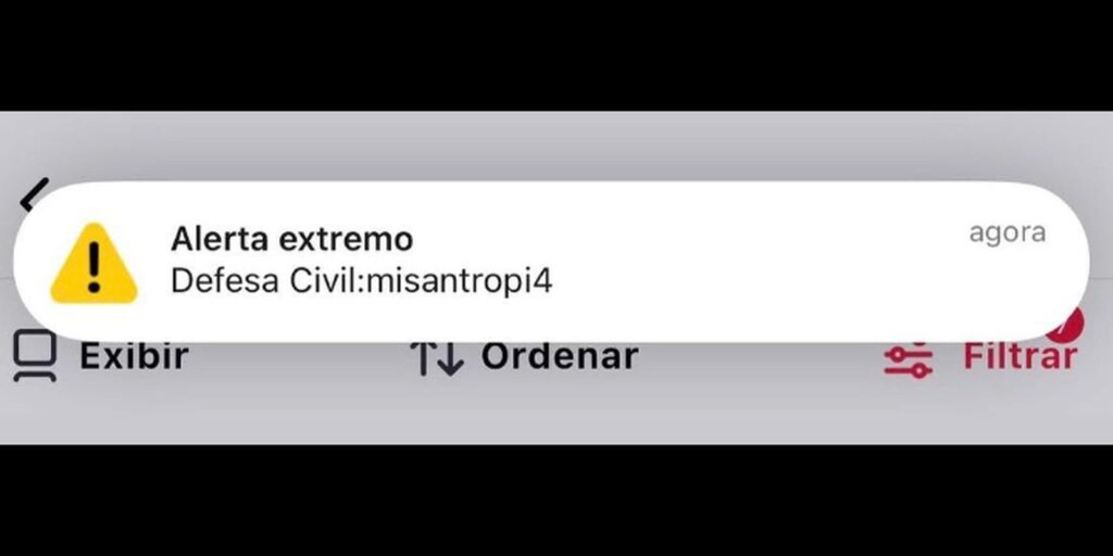 Falso alerta da Defesa Civil atingiu cerca de 30 milhões em 8 estados falso-alerta-da-defesa-civil-atingiu-cerca-de-30-milhoes-em-8-estados