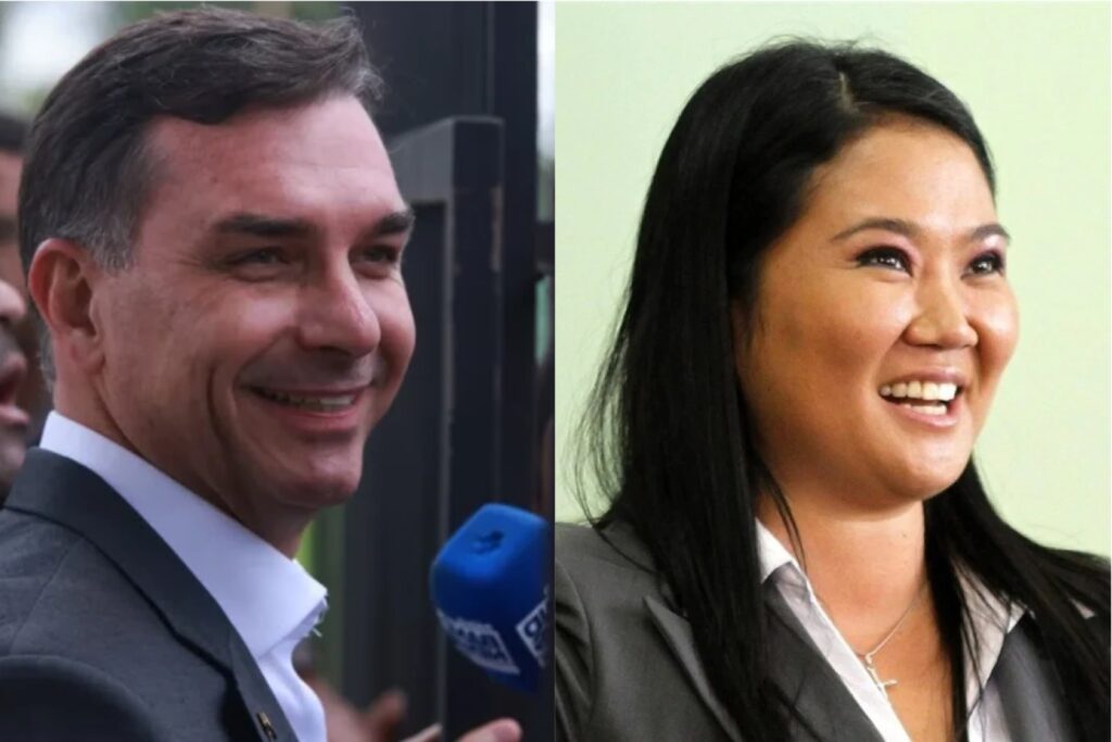 flavio-bolsonaro-parabeniza-keiko-fujimori,-presidente-eleita-do-peru