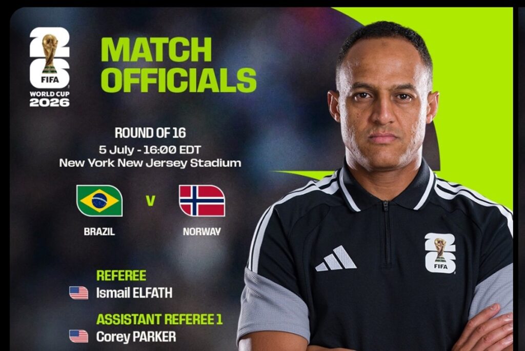 Brasil x Noruega terá o americano Ismail Elfath como árbitro brasil-x-noruega-tera-o-americano-ismail-elfath-como-arbitro