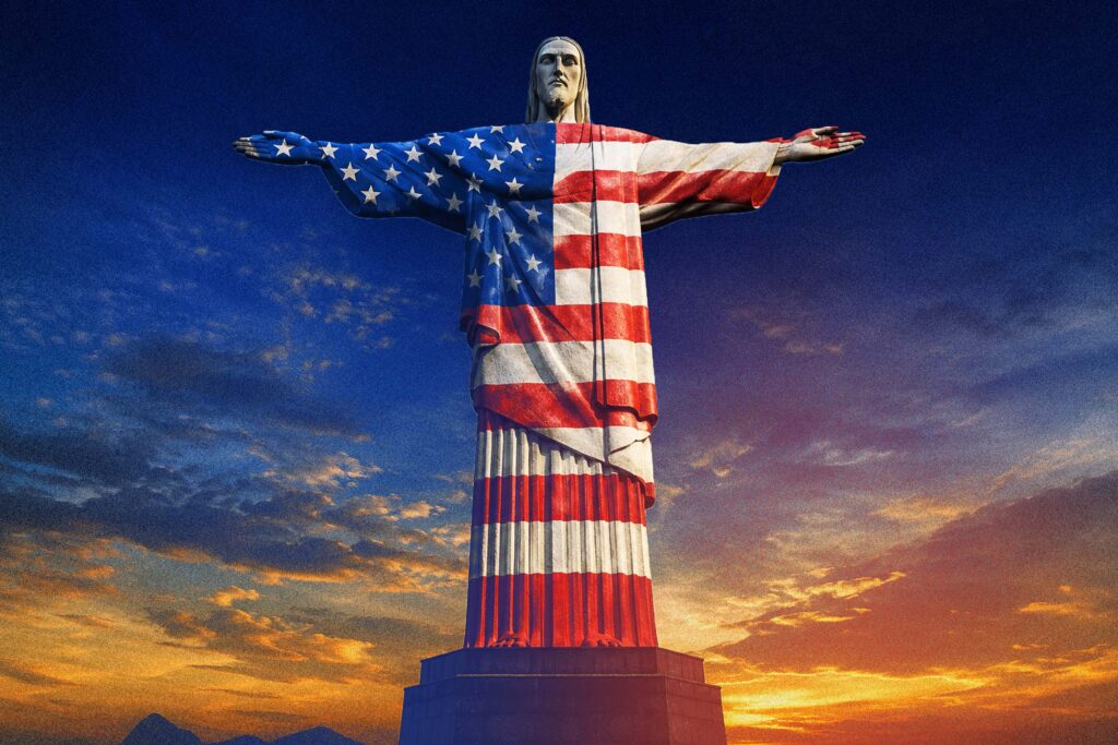 Cristo Redentor e Torre de TV ganham cores dos EUA no Dia da Independência cristo-redentor-e-torre-de-tv-ganham-cores-dos-eua-no-dia-da-independencia