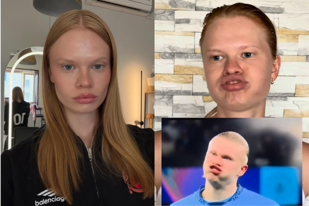 modelo-viraliza-por-semelhanca-com-erling-haaland,-da-noruega