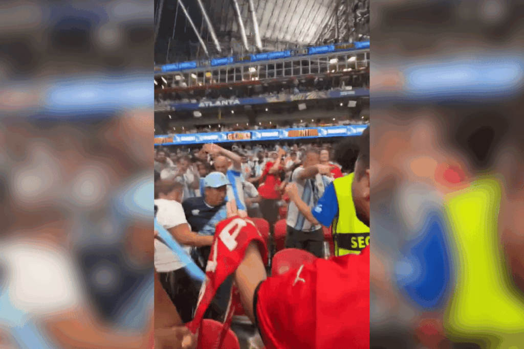 Torcida da Argentina atinge egípcios com copos durante partida da Copa torcida-da-argentina-atinge-egipcios-com-copos-durante-partida-da-copa