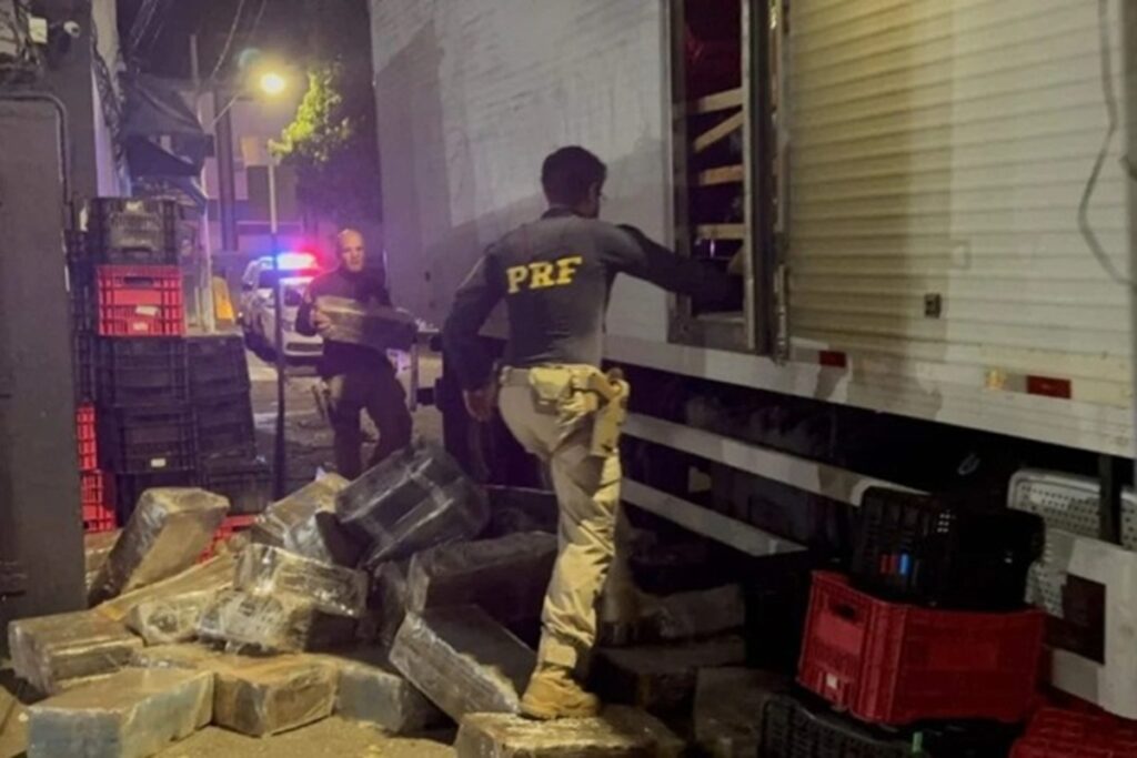 PRF apreende mais de 3 toneladas de maconha na BR-262 prf-apreende-mais-de-3-toneladas-de-maconha-na-br-262