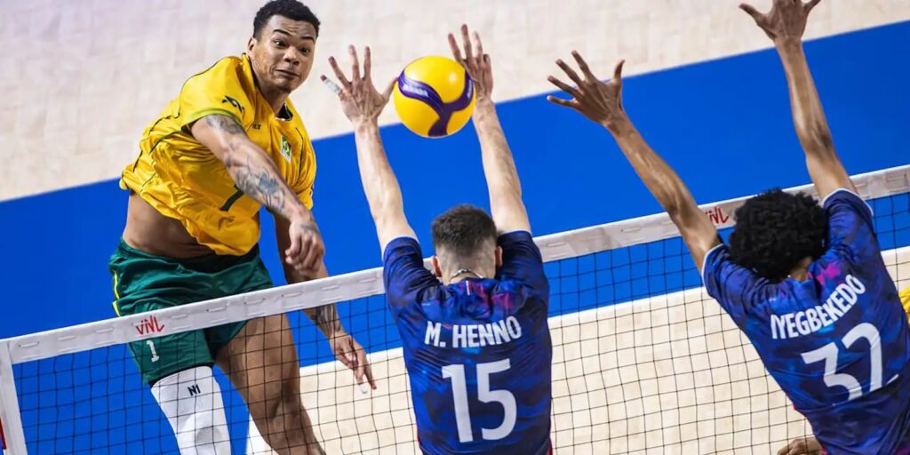Brasil bate bicampeã olímpica França na Liga das Nações de vôlei brasil-bate-bicampea-olimpica-franca-na-liga-das-nacoes-de-volei