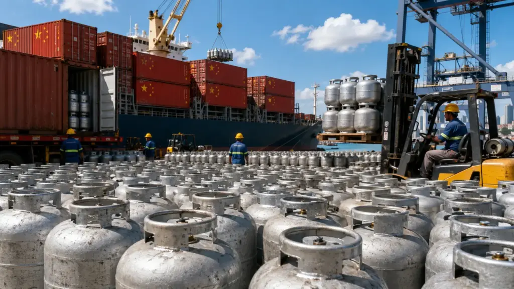 Botijões chineses invadem o Brasil após Gás do Povo, saltam de 29 mil para 515 mil unidades e colocam indústria nacional em alerta